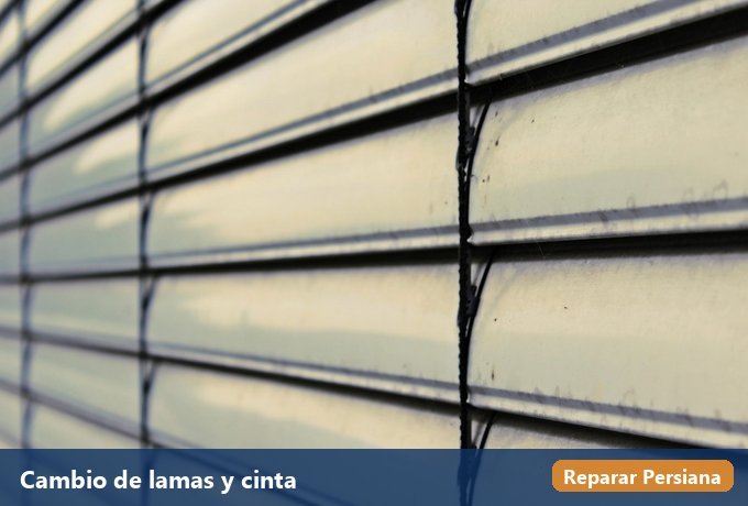 Cambio de lamas y cinta de persiana en Lleida