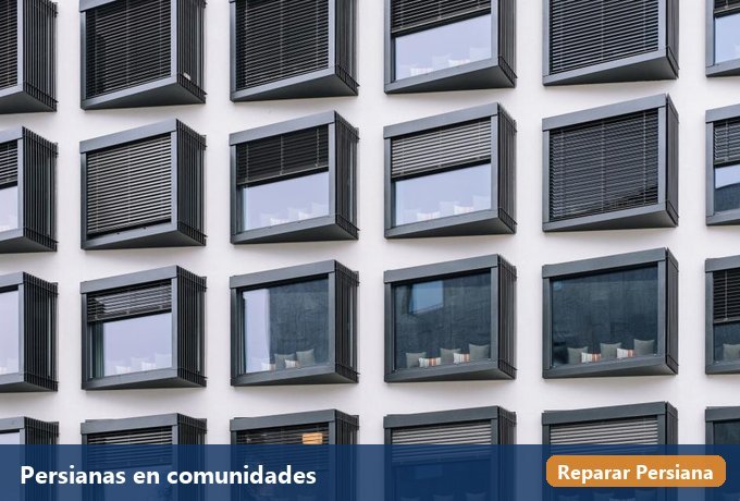 Persianas en comunidades y locales de Lleida