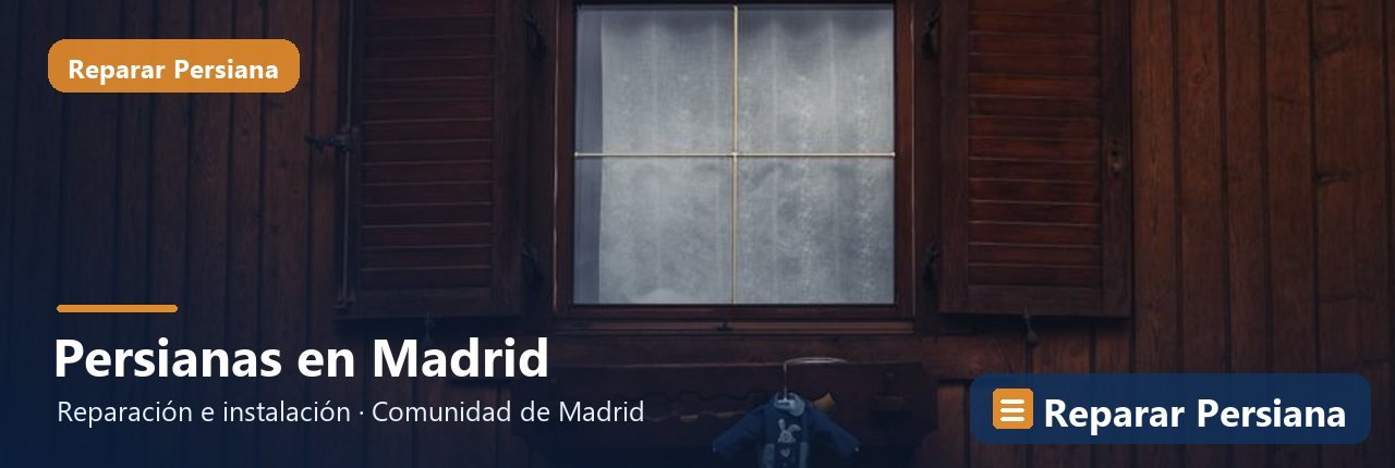 Reparación de persianas en la provincia de Madrid