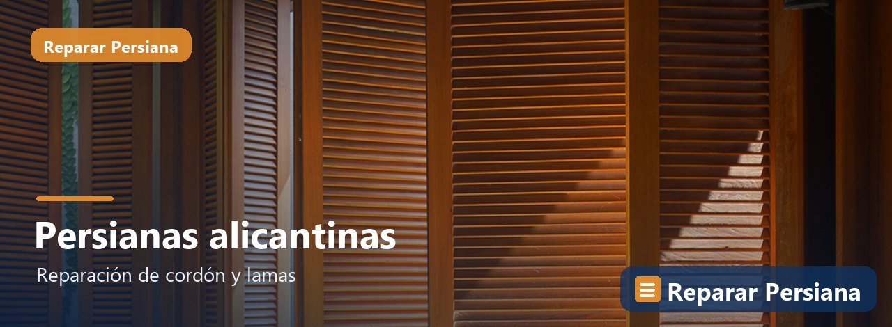 Persianas alicantinas, Reparar Persiana